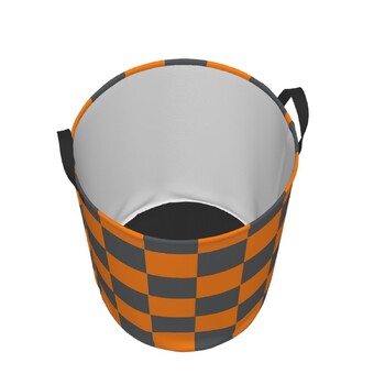 Tennessee Orange And Smokey Grey Checker βρώμικα καλάθια πλυντηρίων Πτυσσόμενα μεγάλα αδιάβροχα ρούχα Παιχνίδια Διάφορα καλάθι αποθήκευσης