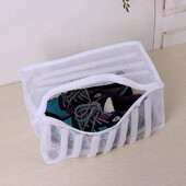 White Laundry Bag Organizer Bag For Shoe Mesh Laundry Shoes Bags Dry Shoe Home Organizer Φορητές τσάντες πλυντηρίου ρούχων