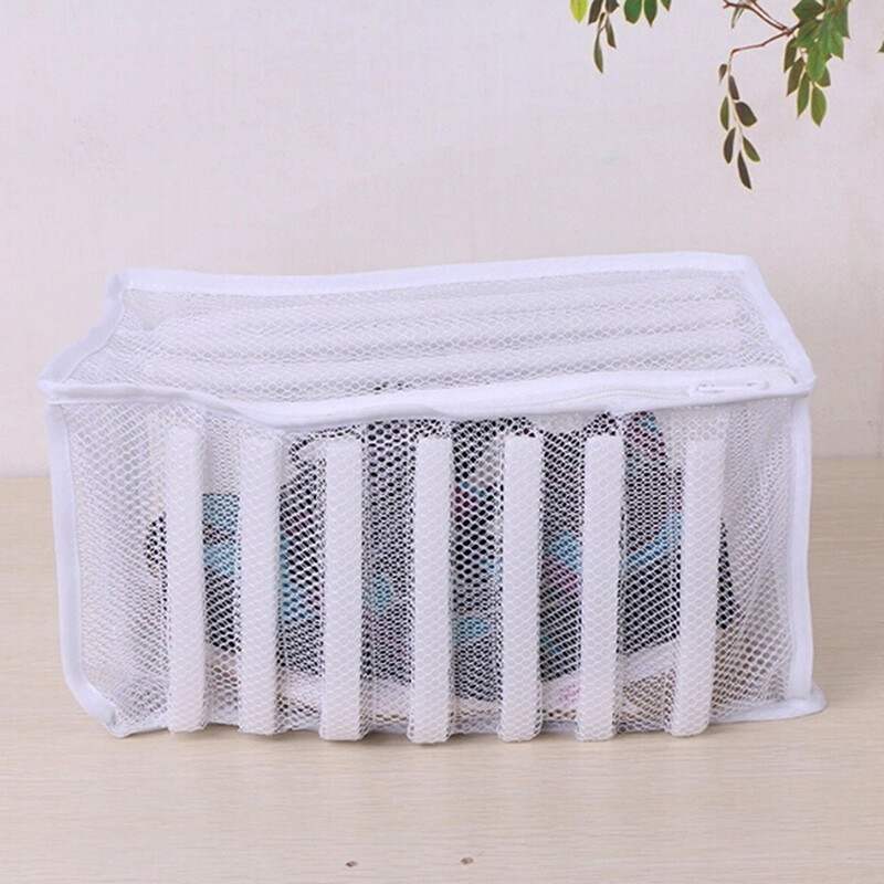 White Laundry Bag Organizer Bag For Shoe Mesh Laundry Shoes Bags Dry Shoe Home Organizer Φορητές τσάντες πλυντηρίου ρούχων