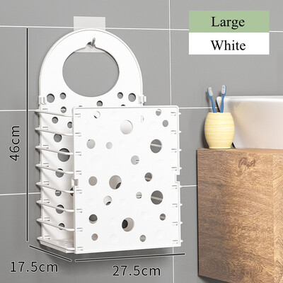 Kihajtható üreges műanyag piszkos szennyes kosár Kezdőlap Hordozható akadály Falra szerelhető ruhák Tároló kosarak Fürdőszoba rendező