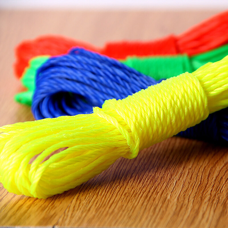 10-метрово въже за окачване на въже за пране Въже за сушене на пране в ярък цвят, подходящо за домашен хотел, къмпинг на открито, употреба при пътуване