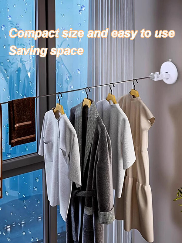 Siurbimo taurė sieninė skalbinių džiovintuvas skalbimo virvė Ištraukiama lango skalbinių virvė butui kelionės skalbinių skalbimo linijos kabykla