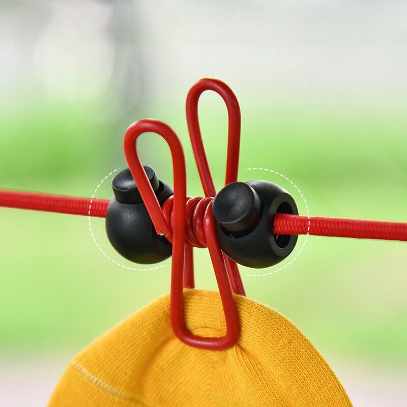 Nešiojama skalbinių linija su 12 segtukų Kelioniniai drabužiai Džiovinimo lentyna Virvė vėjui atspari skalbinių drabužių linija, skirta stovyklavimui kieme