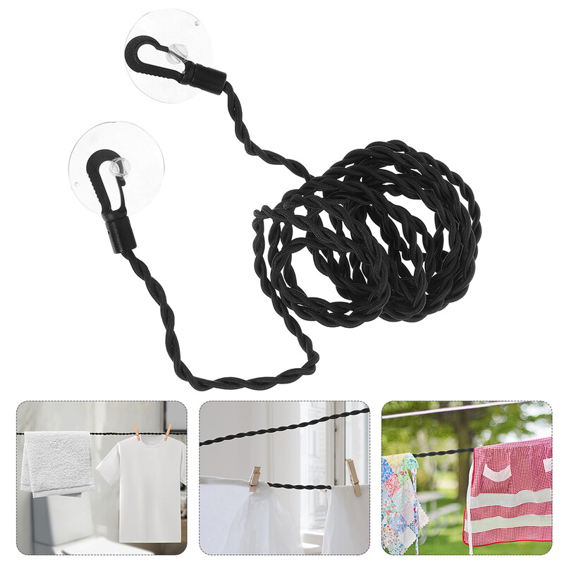 Clothesline Hook vėjui atspari džiovinimo virvė, skirta lauko skalbiniams, ištraukiama viduje