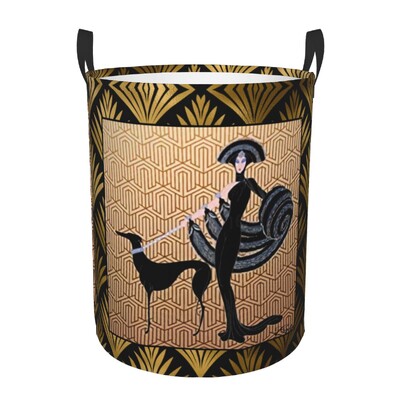 Coș de rufe personalizat pentru ogar Galgos Coș de rufe pliabil Whippet Sighthound Coș de haine pentru pepinieră Coș de depozitare pentru jucării pentru copii