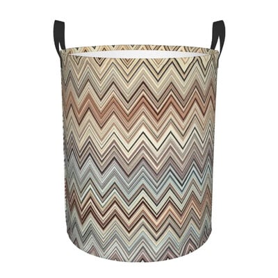 Coș de rufe în zig-zag de camuflaj Coș de rufe pliabil de mare capacitate Coș de depozitare pentru haine Coș geometric boem pentru copii
