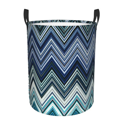 Coș de rufe în zig-zag de camuflaj Coș de rufe pliabil de mare capacitate Coș de depozitare pentru haine Coș geometric boem pentru copii