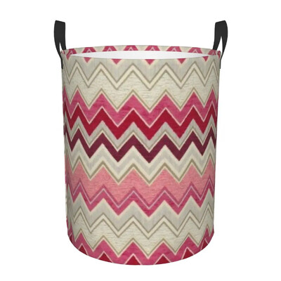 Coș de rufe în zig-zag de camuflaj Coș de rufe pliabil de mare capacitate Coș de depozitare pentru haine Coș geometric boem pentru copii