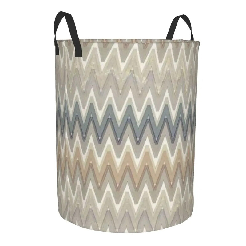 Coș de rufe în zig-zag de camuflaj Coș de rufe pliabil de mare capacitate Coș de depozitare pentru haine Coș geometric boem pentru copii