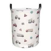 Dirty Laundry Basket Tractors And Trucks Pattern Πτυσσόμενα ρούχα αποθήκευσης Κάδος Καλάθι παιχνιδιών Home Αδιάβροχο Organizer