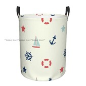 Skalbinių krepšelis Jūrinė tema Sulankstomi nešvarūs drabužiai Žaislai Sandėliavimo kibiras Buitinė