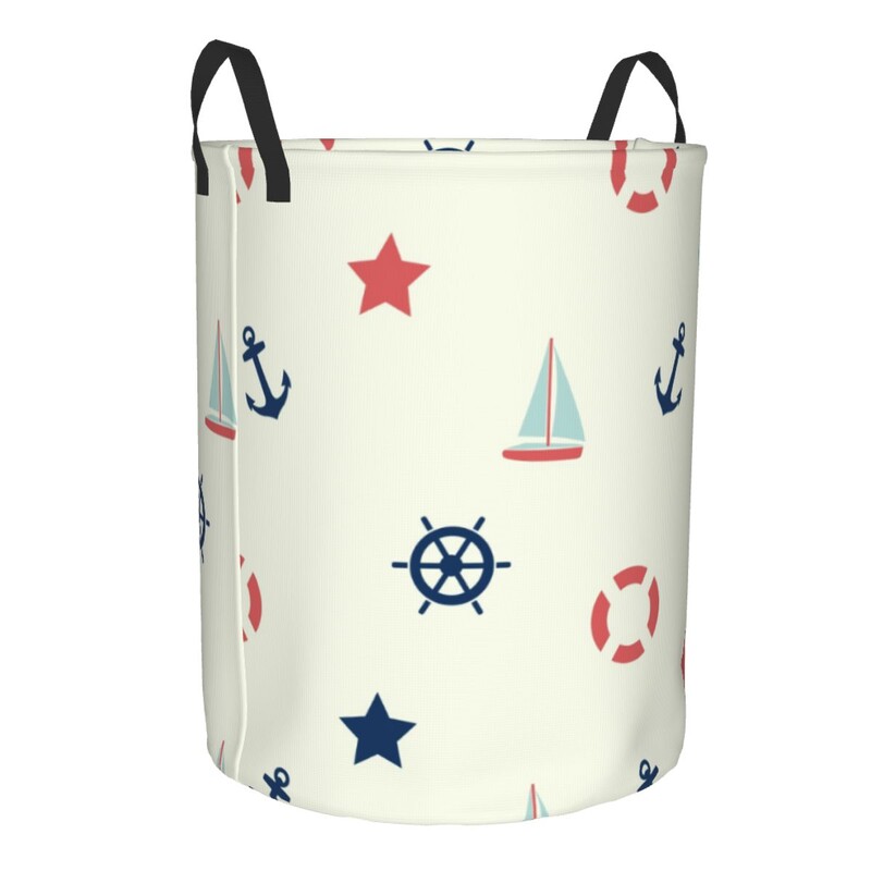 Skalbinių krepšelis Jūrinė tema Sulankstomi nešvarūs drabužiai Žaislai Sandėliavimo kibiras Buitinė