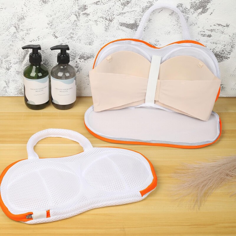 Чанта за пране на сутиен за пране, фина мрежеста 3D скоба Чанти за бельо за пране на фини дрехи, торба за пране на сутиен за пералня