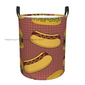 Αναδιπλούμενο καλάθι ρούχων για βρώμικα ρούχα Hot Dog Background Storage Hamper για παιδιά και βρεφικό σπίτι Organizer