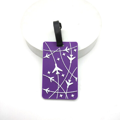 1 DB Utazási Kiegészítők Csomagcímke Kreatív bőrönd Divat stílusú szilikon hordozható utazási tartó