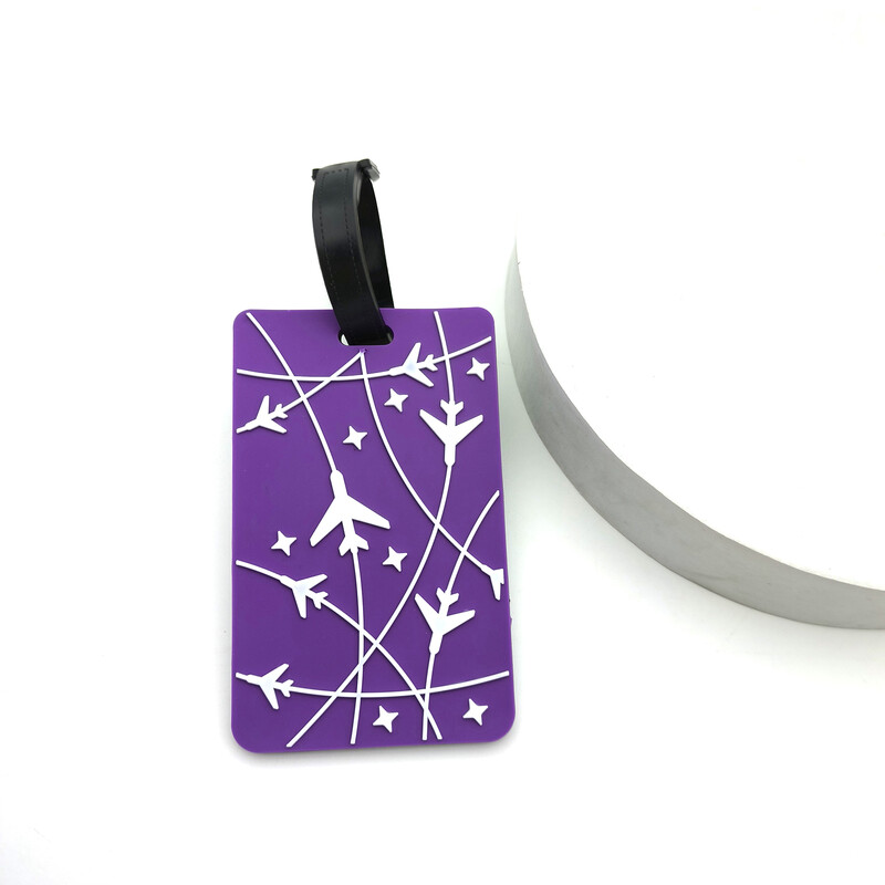 1 DB Utazási Kiegészítők Csomagcímke Kreatív bőrönd Divat stílusú szilikon hordozható utazási tartó