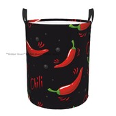 Sulankstomas skalbinių krepšelis čili raštas nešvarių drabužių laikymo kibiras Drabužių spinta Drabužių organizatorius kliūtis
