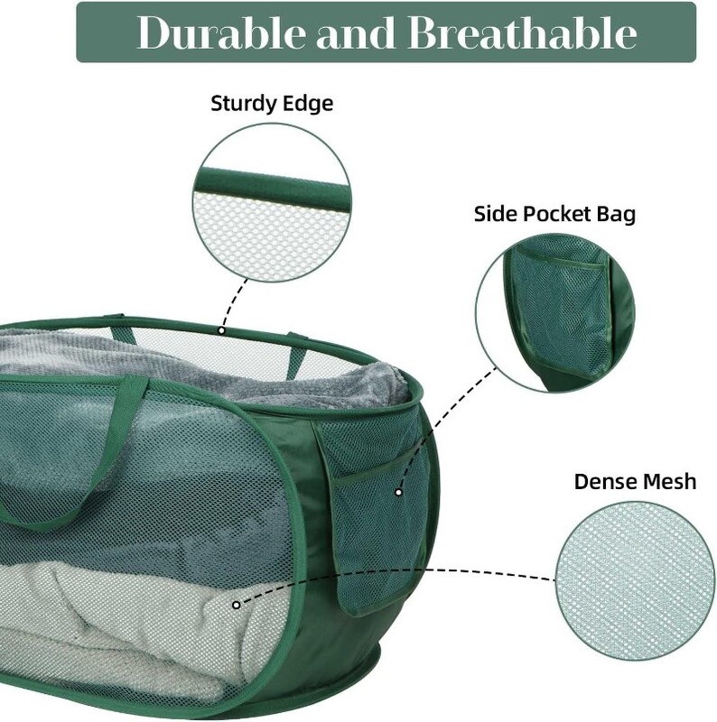 Vonios kambarys Skalbinių krepšelis Buitinė tinklelio laikymas Sportas Treniruotės Dušas Drabužių krepšys Sulankstomas nešiojamas verslo kelionės