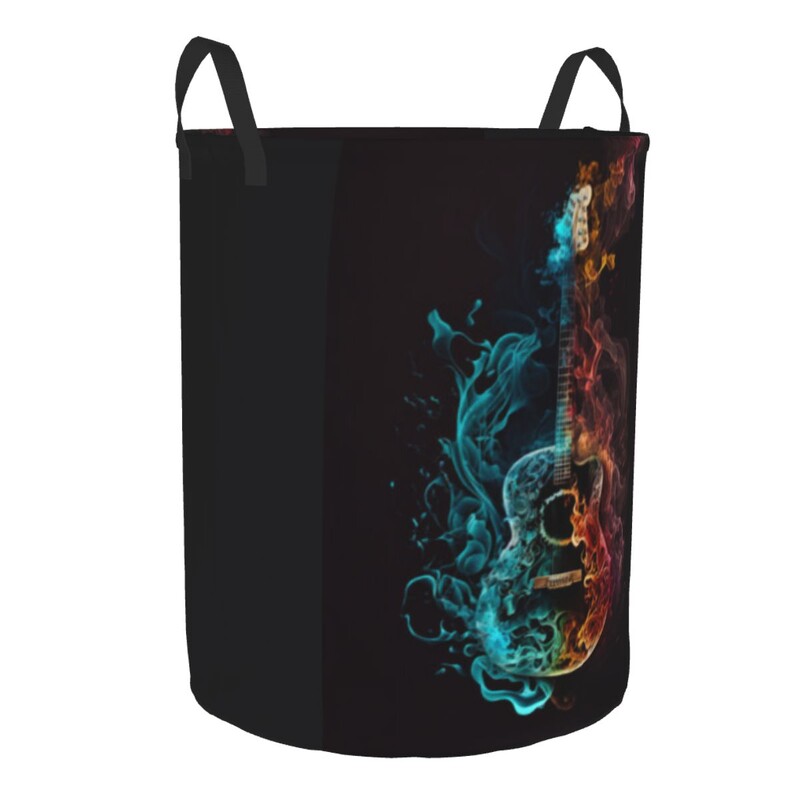 Összecsukható szennyes kosár Színes gitár piszkos ruhák tároló vödör Ruhásszekrény Ruharendező akadály