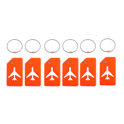 6 db Női Férfi Utazási Kiegészítők Szilikon Poggyászcímkék Bőrönd azonosító Név Cím Tartó Poggyászcímke Unisex címke Kiváló minőség