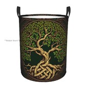 Καλάθι πλυντηρίων Tree Of Life Πτυσσόμενο βρώμικα ρούχα Παιχνίδια Κουβάς αποθήκευσης Οικιακό