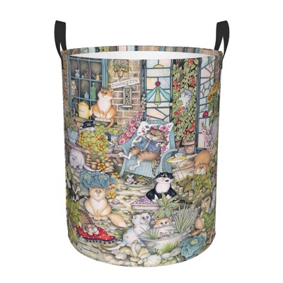 Χαριτωμένο Creative Cat Laundry Hamper Μεγάλο καλάθι αποθήκευσης για κορίτσια, για αγόρια, οργάνωση παιχνιδιών