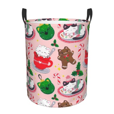 Χαριτωμένο Creative Cat Laundry Hamper Μεγάλο καλάθι αποθήκευσης για κορίτσια, για αγόρια, οργάνωση παιχνιδιών