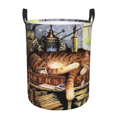 Χαριτωμένο Creative Cat Laundry Hamper Μεγάλο καλάθι αποθήκευσης για κορίτσια, για αγόρια, οργάνωση παιχνιδιών