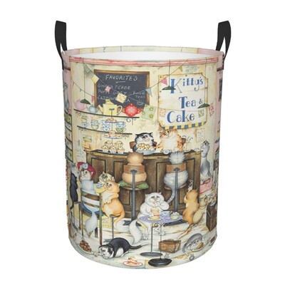 Χαριτωμένο Creative Cat Laundry Hamper Μεγάλο καλάθι αποθήκευσης για κορίτσια, για αγόρια, οργάνωση παιχνιδιών