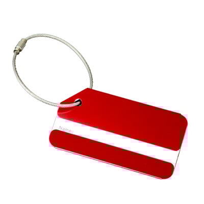 Divat Fém Utazási poggyászcímkék Poggyász névcímkék Bőrönd Cím Címketartó Alumíniumötvözet Csomagcímke Utazási kiegészítők