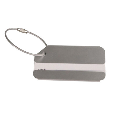 Divat Fém Utazási poggyászcímkék Poggyász névcímkék Bőrönd Cím Címketartó Alumíniumötvözet Csomagcímke Utazási kiegészítők