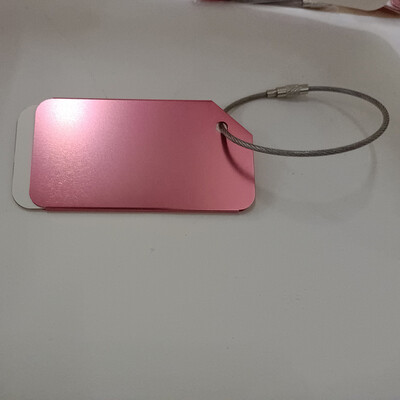 Divat Fém Utazási poggyászcímkék Poggyász névcímkék Bőrönd Cím Címketartó Alumíniumötvözet Csomagcímke Utazási kiegészítők