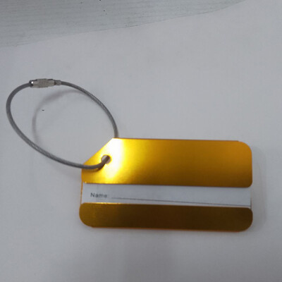 Divat Fém Utazási poggyászcímkék Poggyász névcímkék Bőrönd Cím Címketartó Alumíniumötvözet Csomagcímke Utazási kiegészítők