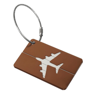 Divat Fém Utazási poggyászcímkék Poggyász névcímkék Bőrönd Cím Címketartó Alumíniumötvözet Csomagcímke Utazási kiegészítők