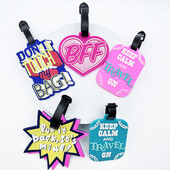 1 KOM. Slatka oznaka za prtljagu Kreativni kovčeg s pismom Silikonski prijenosni držač adresa za putovanja Oznake za torbu za prtljagu Osnove putovanja