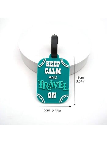 1PCS Cute Tag Αποσκευών Creative Letter Βαλίτσα Silicon Portable Travel Adres Holder Bag Tags for Baggage Travel Bass