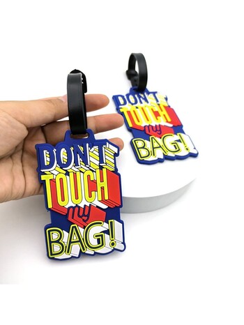 1PCS Cute Tag Αποσκευών Creative Letter Βαλίτσα Silicon Portable Travel Adres Holder Bag Tags for Baggage Travel Bass