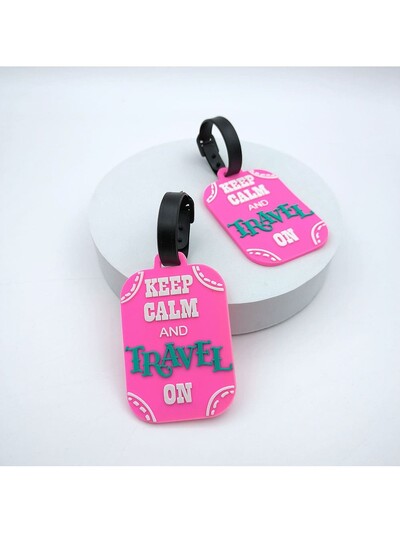 1 KOM. Slatka oznaka za prtljagu Kreativni kovčeg s pismom Silikonski prijenosni držač adresa za putovanja Oznake za torbu za prtljagu Osnove putovanja