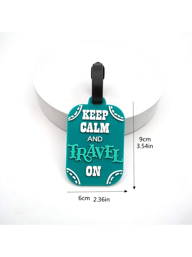1 KOM. Slatka oznaka za prtljagu Kreativni kovčeg s pismom Silikonski prijenosni držač adresa za putovanja Oznake za torbu za prtljagu Osnove putovanja