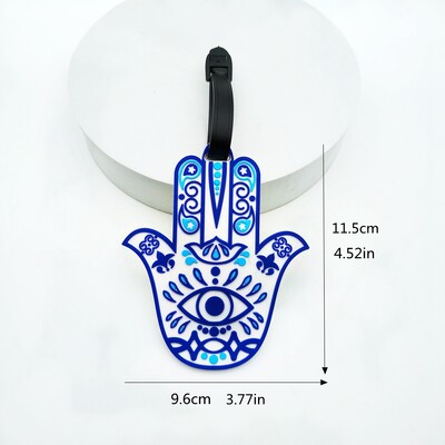 1vnt / 3vnt Mėlynos nepriklausomybės dienos stiliaus bagažo etiketės, pakabinamos etiketės, oro uosto apsaugos nuo praradimo ID etiketės, būtinos tiek vyrams, tiek moterims