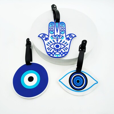 1vnt / 3vnt Mėlynos nepriklausomybės dienos stiliaus bagažo etiketės, pakabinamos etiketės, oro uosto apsaugos nuo praradimo ID etiketės, būtinos tiek vyrams, tiek moterims