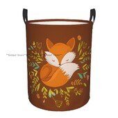 Αναδιπλούμενο καλάθι ρούχων για βρώμικα ρούχα Fox Illustration Storage Hamper Παιδική και Βρεφική Οργάνωση