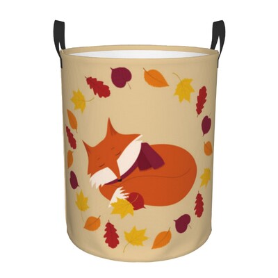 Αναδιπλούμενο καλάθι ρούχων για βρώμικα ρούχα Fox Illustration Storage Hamper Παιδική και Βρεφική Οργάνωση