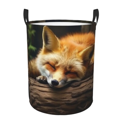 Αναδιπλούμενο καλάθι ρούχων για βρώμικα ρούχα Fox Illustration Storage Hamper Παιδική και Βρεφική Οργάνωση