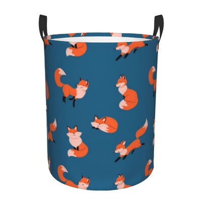 Αναδιπλούμενο καλάθι ρούχων για βρώμικα ρούχα Fox Illustration Storage Hamper Παιδική και Βρεφική Οργάνωση