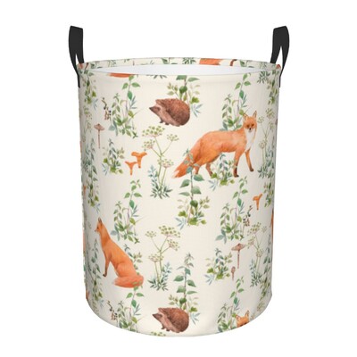 Αναδιπλούμενο καλάθι ρούχων για βρώμικα ρούχα Fox Illustration Storage Hamper Παιδική και Βρεφική Οργάνωση
