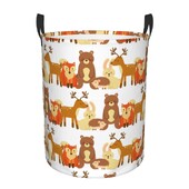 Αδιάβροχη τσάντα αποθήκευσης Natural Animals Forest Wildlife Household Dirty Laundry Basket Πτυσσόμενος κάδος αποθήκευσης Οργανωτής ρούχων