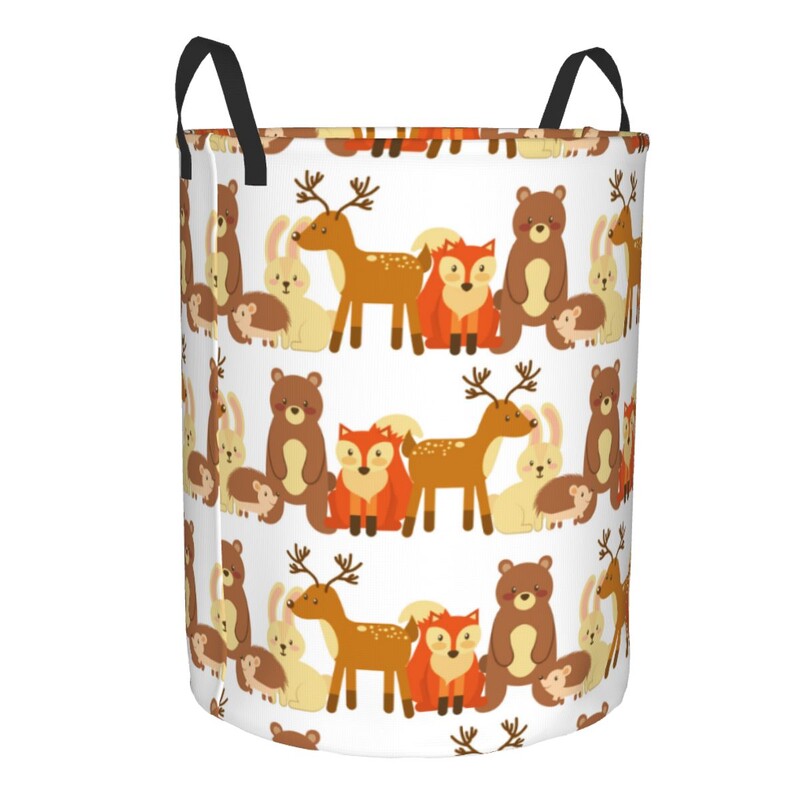 Αδιάβροχη τσάντα αποθήκευσης Natural Animals Forest Wildlife Household Dirty Laundry Basket Πτυσσόμενος κάδος αποθήκευσης Οργανωτής ρούχων