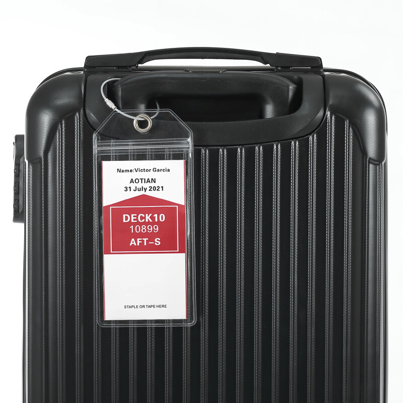 4 bucăți etichete de croazieră Suporturi pentru etag de bagaje pentru Princess, Carnaval, Costa, Holland America, P&O, navele de croazieră norvegiene