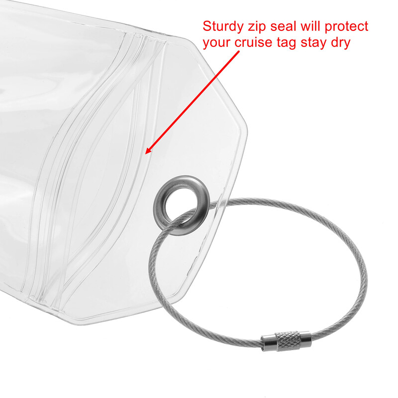 4 bucăți etichete de croazieră Suporturi pentru etag de bagaje pentru Princess, Carnaval, Costa, Holland America, P&O, navele de croazieră norvegiene